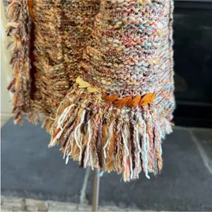 Anthropologie Textured Fringe Blazer in Multicolor thumbnail 12