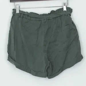 Aerie‎ Womens Paperbag Shorts Size XS Green Lyocell Tie Waist Casual Lightweight thumbnail 4