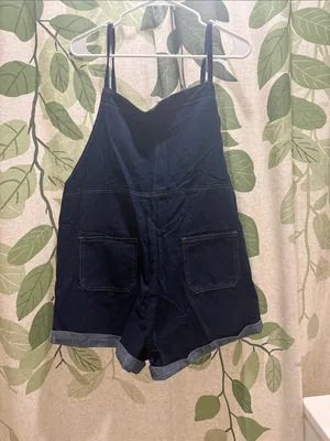 Cider Dark Blue Denim Overalls thumbnail 5