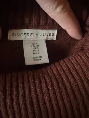 Sincerely Jules women Wide-Leg Knit Joggers in Deep Brown thumbnail 3