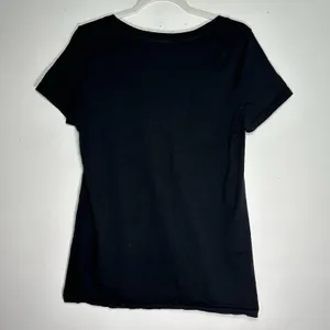 True Vintage Wonder‎ Woman Graphic Tee Black Cotton Scoop Neck Shirt Size 0 thumbnail 2