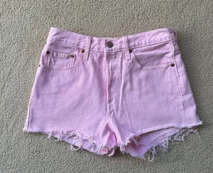 Pink Denim Shorts thumbnail 1