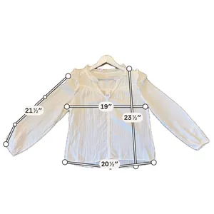 Gap NWT gauze ruffled long sleeve blouse small thumbnail 8