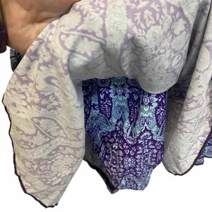 Sea & Sand Beachwear Violet Paisley Halter Swim Dress Plus Size 20W thumbnail 5