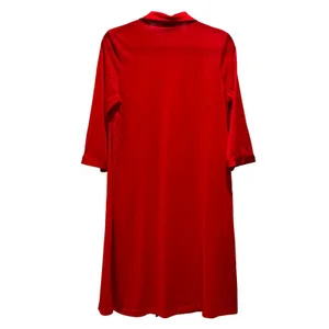 Vanity Fair Vintage‎ Red Lace Trim Button Front Nightgown Robe Kimono Size Small thumbnail 5