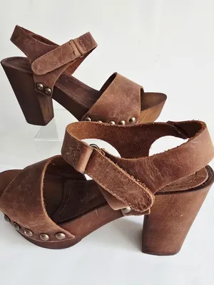 Giannetti Italian Leather Clog Size 8 thumbnail 4