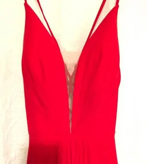 Faviana Red Prom Dress thumbnail 7