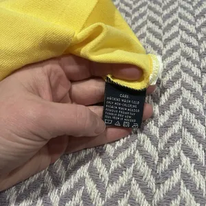 Ralph Lauren Golf Women’s Stretch Polo Shirt Yellow Silver Big Pony Size Small thumbnail 3