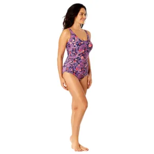 NEW Lands’ End Paisley Floral One Piece UPF 50 Adjustable Straps Swimsuit, XS thumbnail 10