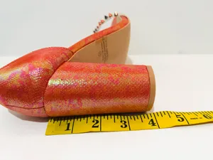 Unilady Women’s Vibrant Orange High Block Heel thumbnail 5