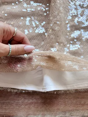 sequin mini dress Tan thumbnail 4