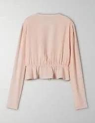 Sunday Best Cropped Tie Front Blouse thumbnail 3