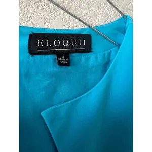 Turquoise teal blue Eloquii plus size dress thumbnail 3