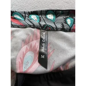White Mark Womens Pencil Skirt Peacock Feather Print Stretch‎ Zip Y2K Medium Red thumbnail 6