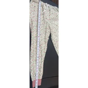 Vermont Country Store Floral Pajamas XS Pink Cotton Jogger Lounge Set Cottage thumbnail 10