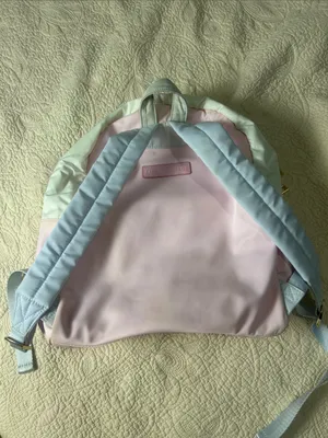 Stoney Clover Lane Pastel Pink and Light Blue Mini Backpack thumbnail 2