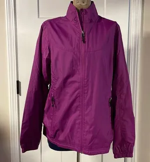 LLBean Women’s Full Zip Rain Jacket/Windbreaker Sz XS thumbnail 1