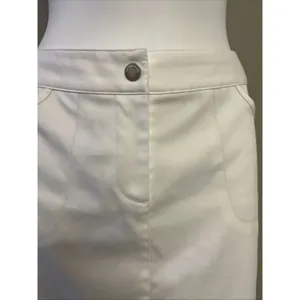 Cutter & Buck White Button Zip Pockets Golf Skort Shorts Size 4 thumbnail 3