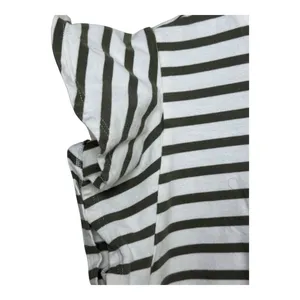 Lauren Ralph Lauren olive‎ green stripe women top size medium cotton thumbnail 3