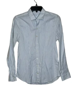 Southern Tide Shirt Size 4‎ Blue White Striped Cotton Stretch Blend Womens LS thumbnail 1