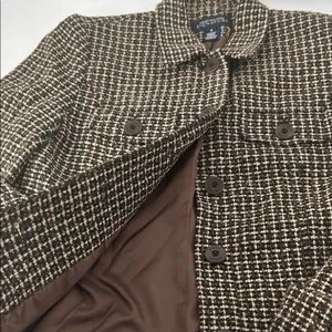 Jones New York Black and White Tweed Blazer thumbnail 11