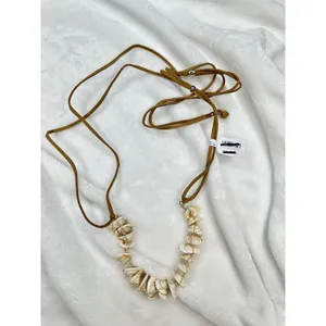 NEW Free People Heatwaves Choker in Top Shell Leather Suede Bohemian Chunky thumbnail 4