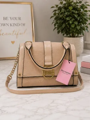 Juicy Couture Cafe Fancy Flap Tan Crossbody Bag NWT thumbnail 9
