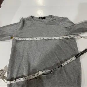Catherine Malandrino Gray Long Sleeve Crewneck Sweater Size‎ L thumbnail 7
