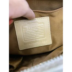 coach leather white shoulder bag thumbnail 9