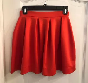 Honey Punch Coral scuba skirt thumbnail 1