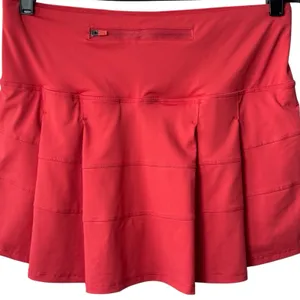 Unbranded Deep Coral Pleated Athletic Skort Tennis‎ Pickleball Work Out Gym 8 thumbnail 6