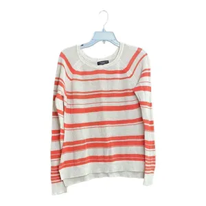 Sanctuary Striped Open Knit Sweater Size Large Cream Orange thumbnail 3