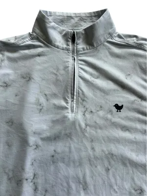 Bad Birdie Marble Quarter Zip Pullover Jacket women’s L Golf Tennis Sporty thumbnail 5
