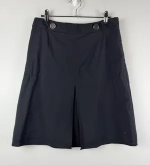 Tory Burch black wool front button skirt size 2 thumbnail 1
