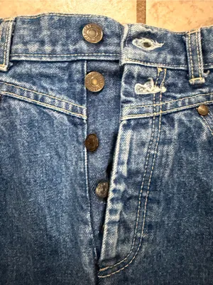 Vintage Levi’s Made in USA Denim Maxi Skirt thumbnail 2