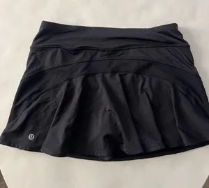 Lululemon Black Mini Tennis Skort Size 6 thumbnail 1