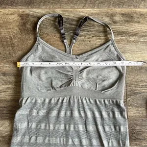 Lululemon Ebb & Flow Tank Heathered Dark Classic Sport Grey Size 6 Athletic Top thumbnail 8