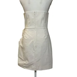 NBD Alyna Mini Dress in Ivory Medium New Womens Strapless Cocktail thumbnail 7