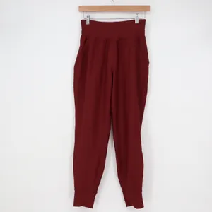 Old Navy Active Powersoft High Rise Joggers Burgundy Go-Dry Pants Small thumbnail 2