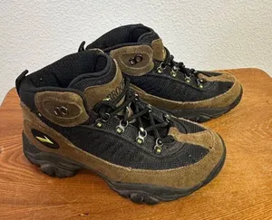 Brooks Women's Suede Mesh Hiking Boots Tan Black 29236 SIZE 6.5 Sku 2706 thumbnail 8