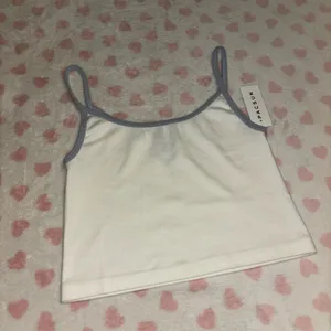 John Galt teddy bear blue and white tank top thumbnail 3
