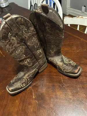 Circle G WOMEN'S DRAGONFLY EMBROIDERED WESTERN BOOTS - SQUARE TOE thumbnail 4