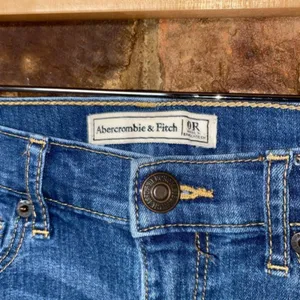 Aeropostale Abercrombie Denim Raw Hem Skinny Jeans Women's Size 0 thumbnail 4