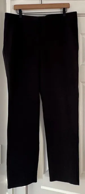 Ultra Stretch Ponte Classic Black‎ Pants Size XL Quince EUC thumbnail 1