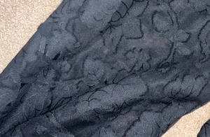 Amazon Black Floral Jacquard Maxi Dress thumbnail 3