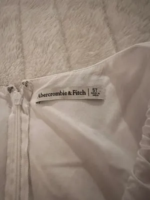 Abercrombie White Puff Sleeve Dress thumbnail 5