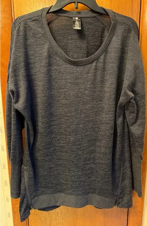 Heather Charcoal Active Life Long Sleeve Sweater thumbnail 1