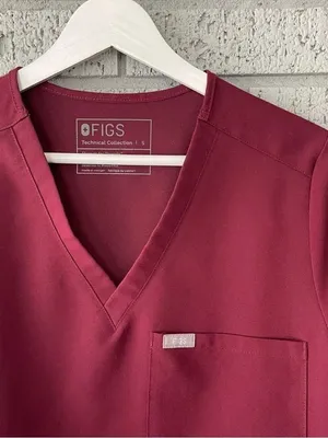 Figs Scrub Set Burgundy Maroon Size Small Catarina Zamora thumbnail 3