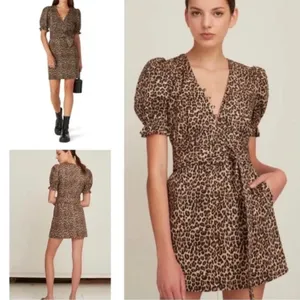 Marissa Webb Collective Carly Leopard Cheetah Mini Dress size 2 $398 thumbnail 3