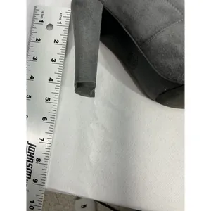 Womans Steve Madden Gorgeous Size 7.5 M Gray Fabric Otk Pullon Heel Boots thumbnail 3